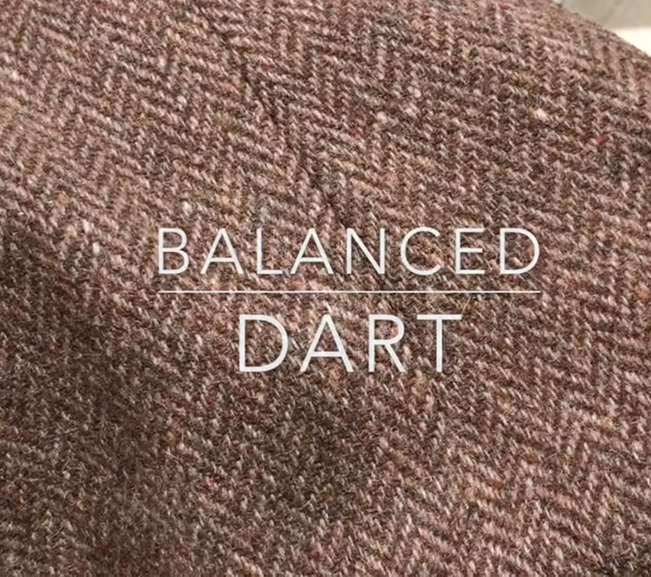 tweed fabric with dart