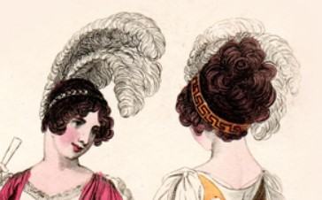drawing of regency era ladies