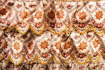 Details of Printed silk gown worn by Princess Charlotte (1816-1817) ©FIDM